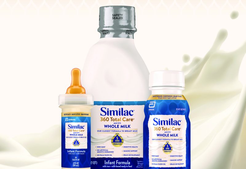 Abbott launches the first and only ready-to-feed liquid infant formula made with whole milk in the U.S. at similar price to its existing Similac powdered formula